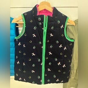 Lilly Pulitzer reversible vest, toddler 4
